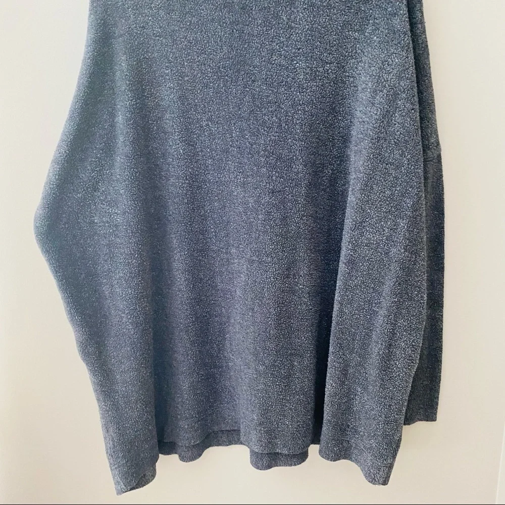 Free People Oversize Pullover Sweater Gray Sz Small